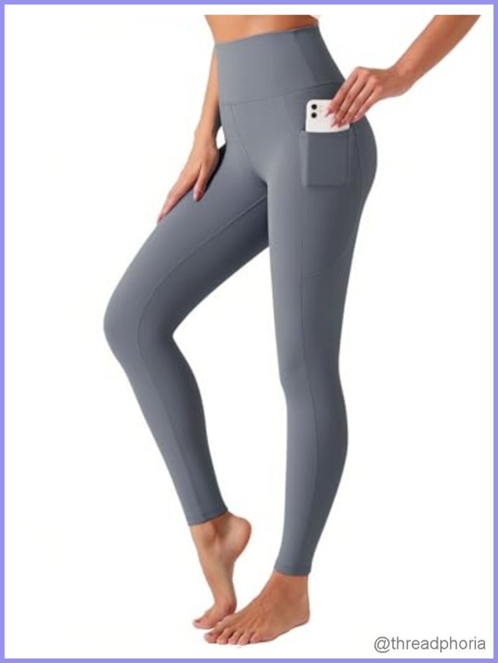 High Waisted Yoga Leggings with Pockets Tummy Control Workout Pants